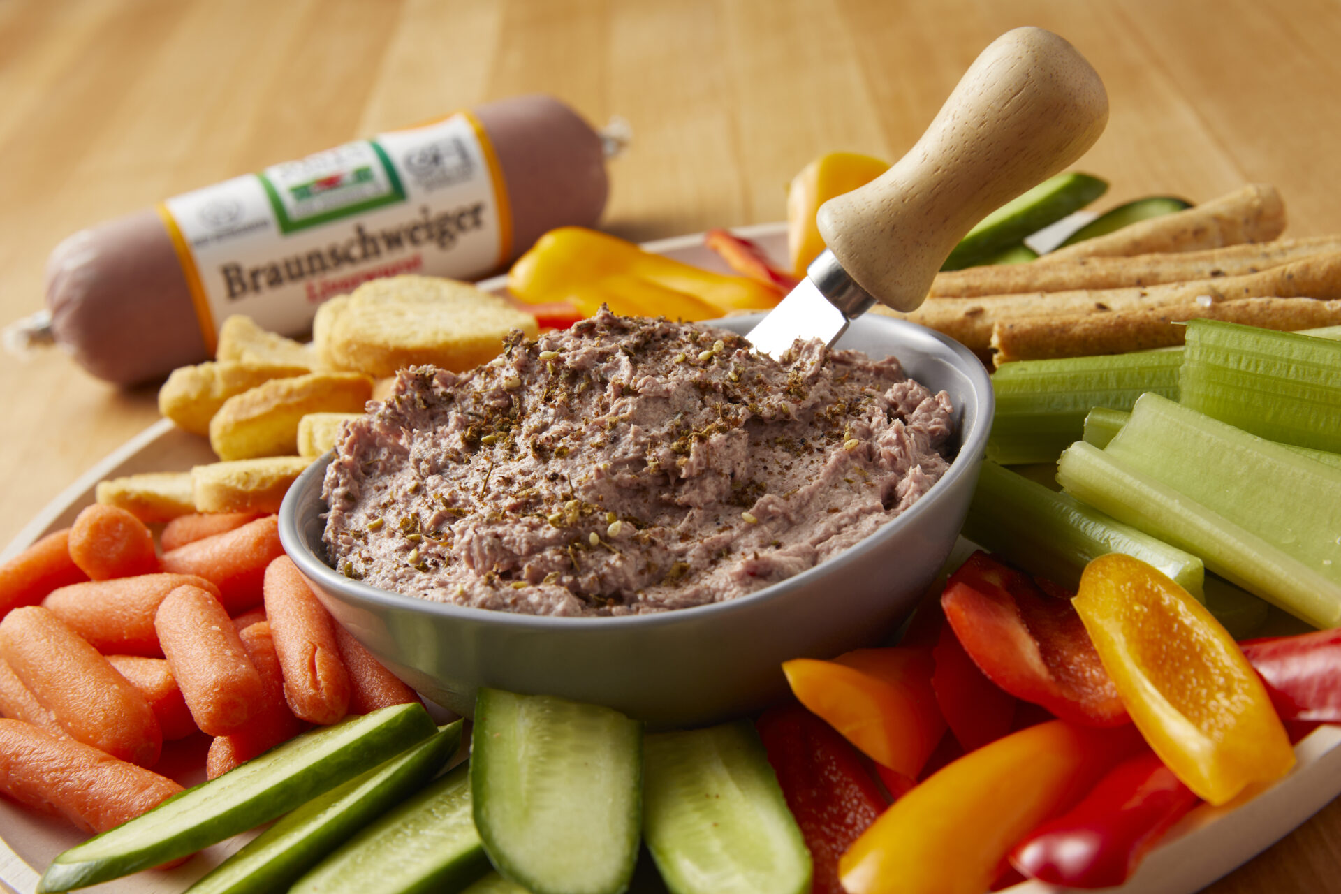 Whipped Braunschweiger with Ricotta Dip. Jones Dairy Farm Braunschweiger, Braunschweiger Recipe Ideas