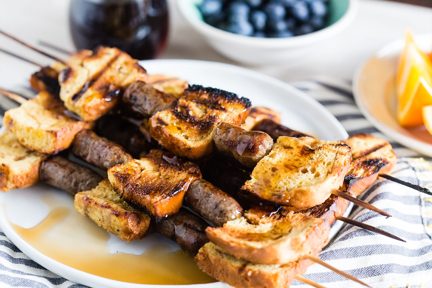 Grilled French Toast & Sausage Kebabs | Jones Dairy Farm