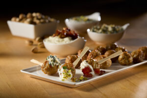 Chicken Meatball Dip Flight Trio