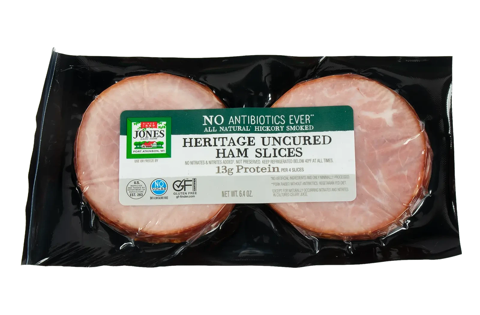 No Antibiotics Ever Heritage Uncured Ham Slices | Jones Dairy Farm