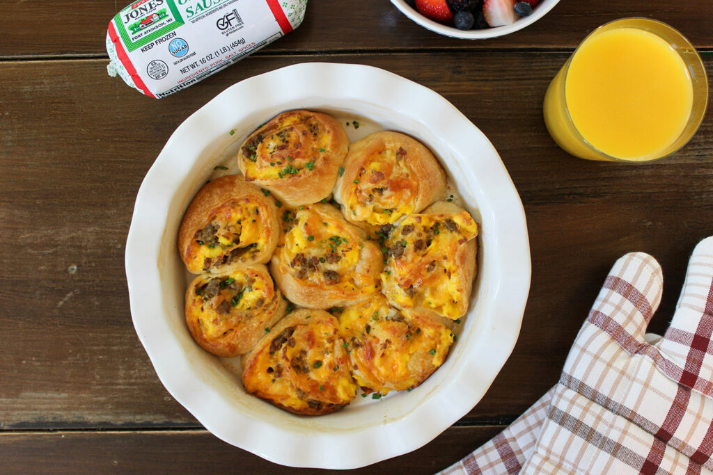 Savory Breakfast Rolls, Flaky Breakfast Rolls With Sausage, Eggs, and Cheese