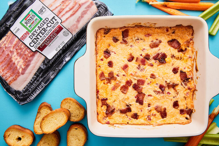 Your New Favorite Party Dip, Hot Pimento Dip with Bacon