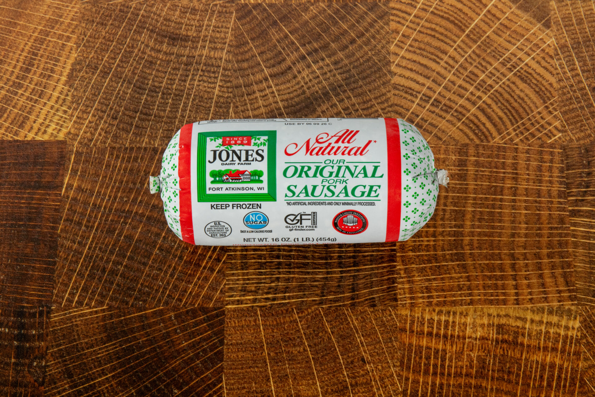 Jones Dairy Farm Sausage Roll, All Natural Sausage Roll, Roll Sausage, MCI Seal of Excellence, Master Chefs Institute Certified Sausage