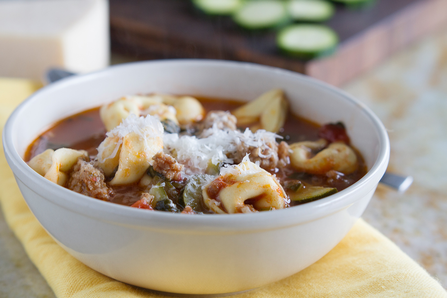 Sausage and Tortellini Soup