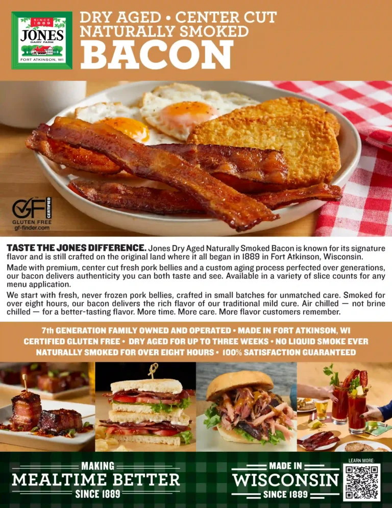 Image of the Jones Dairy Farm Foodservice Bacon Product Catalog